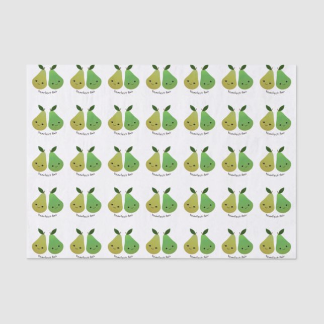 Pearfect Pear Kawaii Pears Tissue Paper (Front)