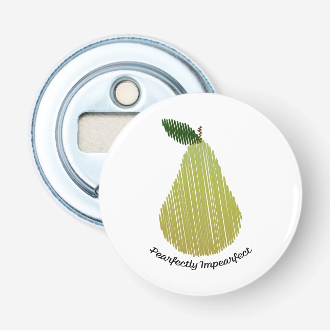 Pearfectly Impearfect Bottle Opener (Front)