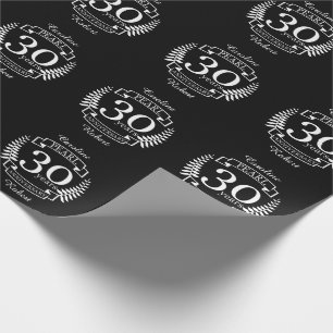 Pearl 30th wedding anniversary 30 years wrapping paper