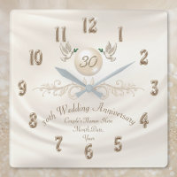 Pearl 30th Wedding Anniversary Gifts, Your Text