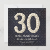 Pearl 30th Wedding Anniversary Greeting