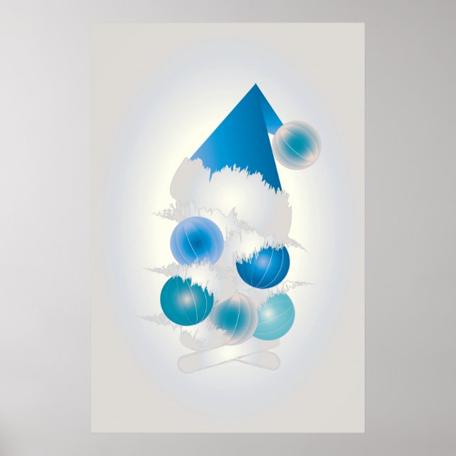 Pearl and blue for Christmas Poster (Front)