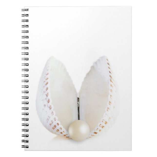 Pearl and seashell notebook (Front)