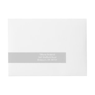 Pearl Aqua Traditional Colour Coordinated Wraparound Address Label