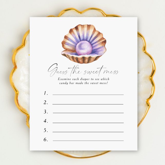 Pearl Baby shower Guess the sweet mess (Creator Uploaded)