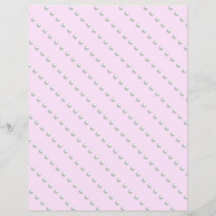Pearl Beads Scrapbook Paper