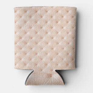 Pearl beige leather: Chesterfield style texture. Can Cooler