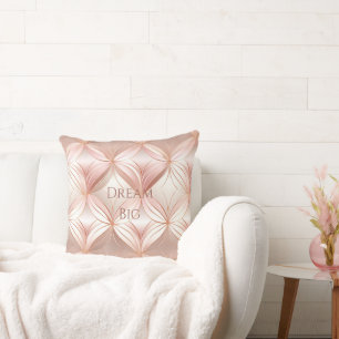 Pearl Blush Pink Rose Gold Cushion