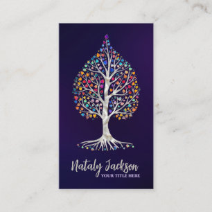 Pearl Bodhi tree - colourful leaves Business Card