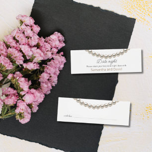 Pearl Bridal Shower Date night Jar Card