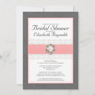 Pearl Bridal Shower Invitations