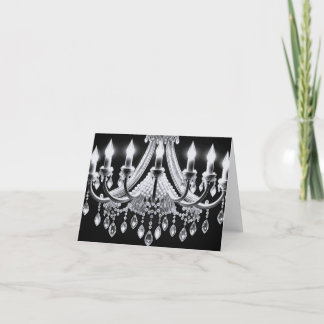 Pearl Chandelier  Thank You Card