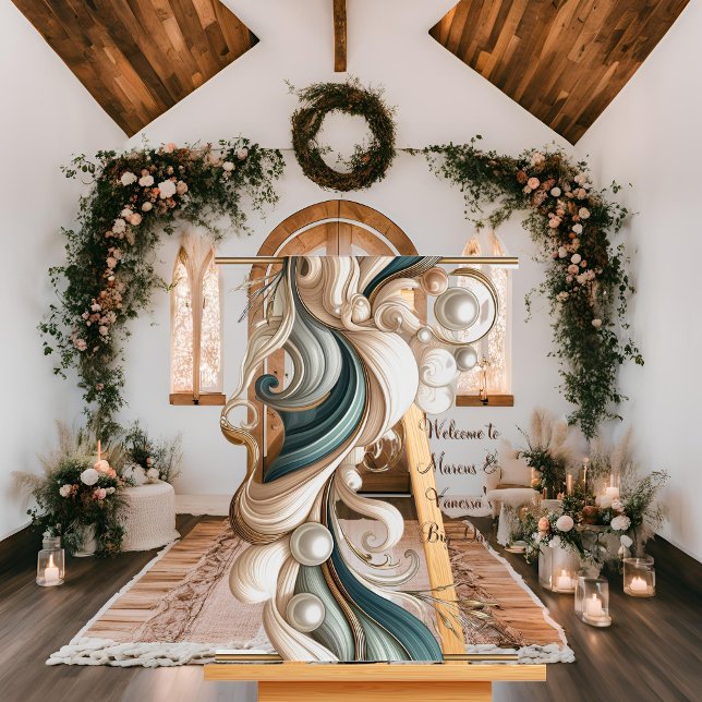 Pearl Coast Elegance Acrylic Wedding Welcome Sign (Creator Uploaded)