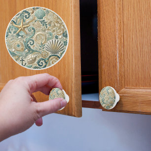Pearl Coast Nautical Ceramic Knob