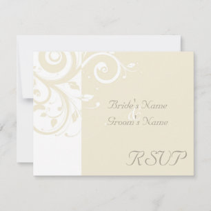 Pearl Cream Reverse Swirl Wedding Matching RSVP