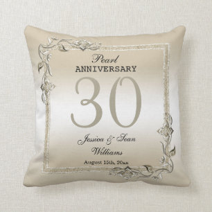 Pearl Gem & Glitter 30th Wedding Anniversary    Cushion