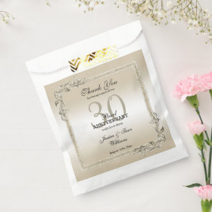 Pearl Gem & Glitter 30th Wedding Anniversary Favour Bag