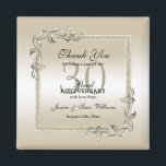 Pearl Gem & Glitter 30th Wedding Anniversary    Magnet<br><div class="desc">Glamourous and elegant posh 30th Pearl Wedding Anniversary party thank you magnet with stylish pearl gem stone jewels corner decorations and matching coloured glitter border frame. A romantic design for your celebration. All text, font and font colour is fully customisable to meet your requirements. If you would like help to...</div>