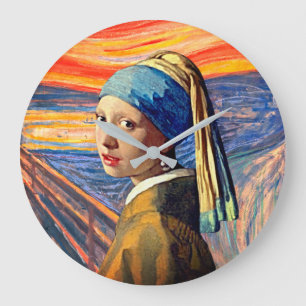 Pearl Girl’s Silent Scream Clock