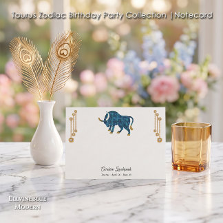 Pearl & Gold Jewels with Taurus Zodiac Sign Card