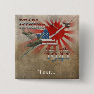 Pearl Habor December 7, 1941 15 Cm Square Badge