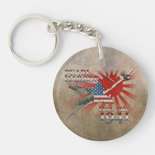 Pearl Habor December 7, 1941 Key Ring (Front)