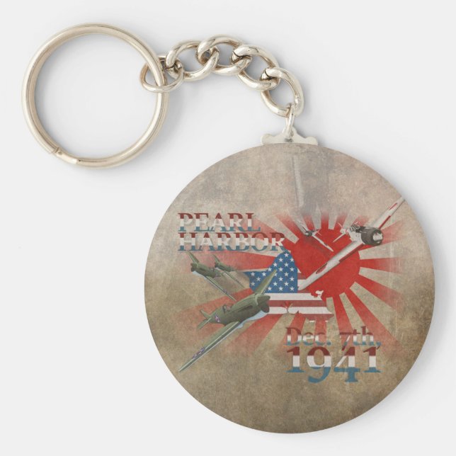 Pearl Habor December 7, 1941 Key Ring (Front)