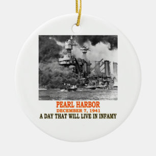 PEARL HARBOR CERAMIC TREE DECORATION