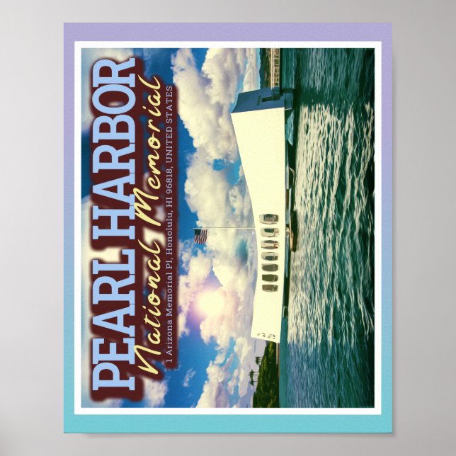 PEARL HARBOR NATIONAL MEMORIAL - HONOLULU HAWAII POSTER (Front)