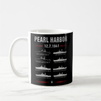 Pearl Harbour Battleship Memorial Day December 7Th Coffee Mug