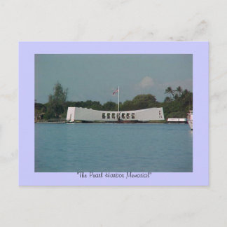 "PEARL HARBOUR" MEMORIAL, "The Pearl Harbour Mem.. Postcard