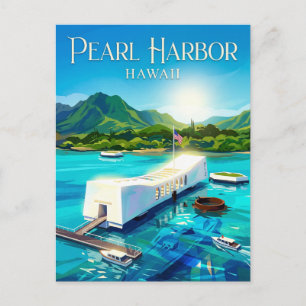 Pearl Harbour National Memorial Hawaii Postcard
