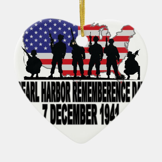 Pearl Harbour Remembrance Day L.png Ceramic Ornament (Front)