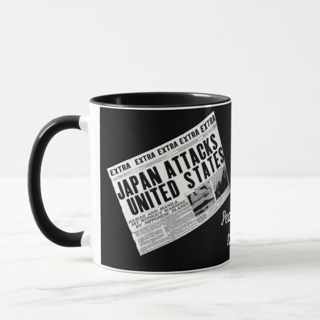 Pearl Harbour Remembrance Day Mug (Left)
