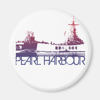 Pearl Harbour Skyline Design Magnet