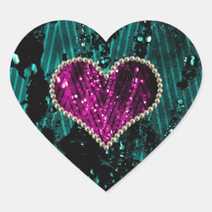 Pearl Heart Heart Sticker