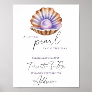 Pearl - Help the Busy Parents-to-Be Addressee Poster
