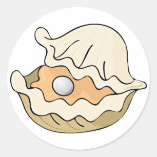 Pearl In An Oyster Stickers