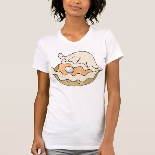 Pearl In An Oyster Womens T-Shirt
