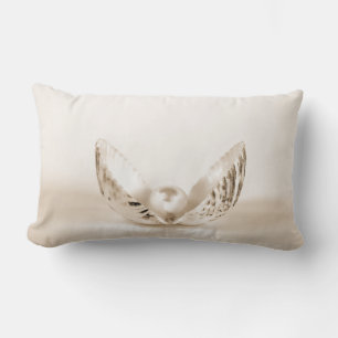 pearl in seashell lumbar cushion