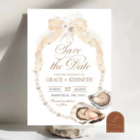 Pearl Ivory Oyster Save The Date