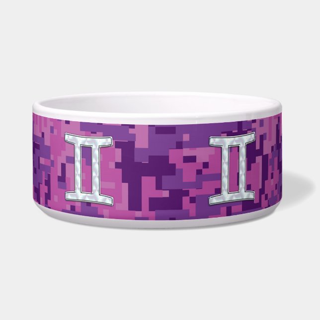 Pearl Like Gemini Zodiac Symbol Digital Camouflage (Front)