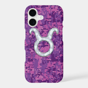 Pearl Like Taurus Sign Pink Digital Camouflage