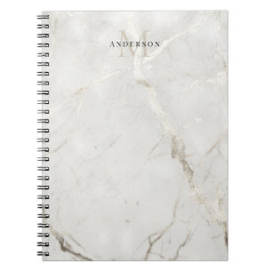 pearl marble double monogram notebook