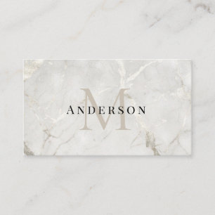 Pearl Marble Masculine photo qrcode Business Card