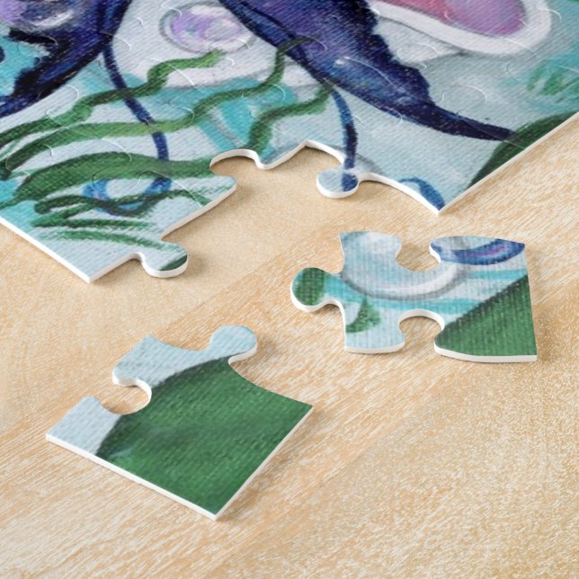 "Pearl" mermaid fantasy art PUZZLE by ronne (Side)