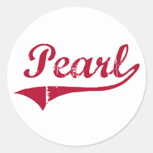 Pearl Mississippi Classic Design Round Sticker