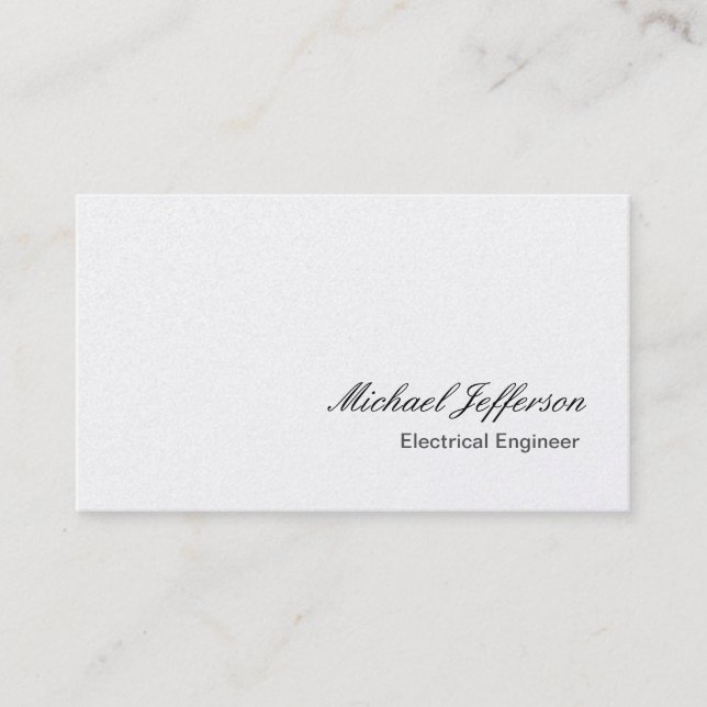Pearl Modern Trendy Elegant Business Card (Front)