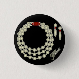 Pearl Necklace Set Button