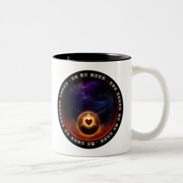Pearl Of My Life Two-Tone Coffee Mug (Right)